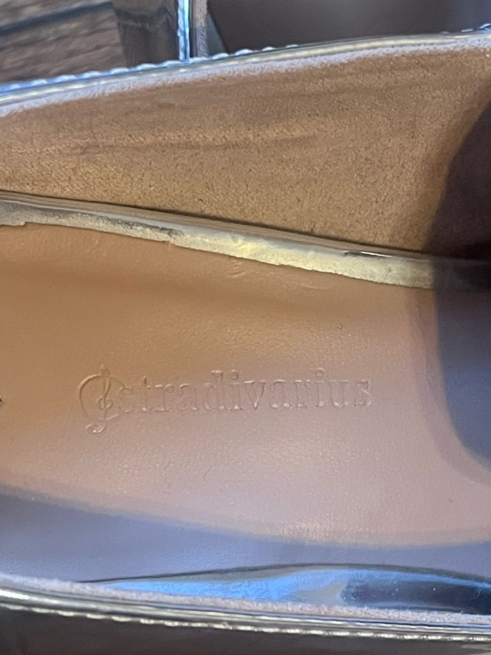 stradivarius Metallic Silver Loafers with Bit Accent - Picture 2 of 3